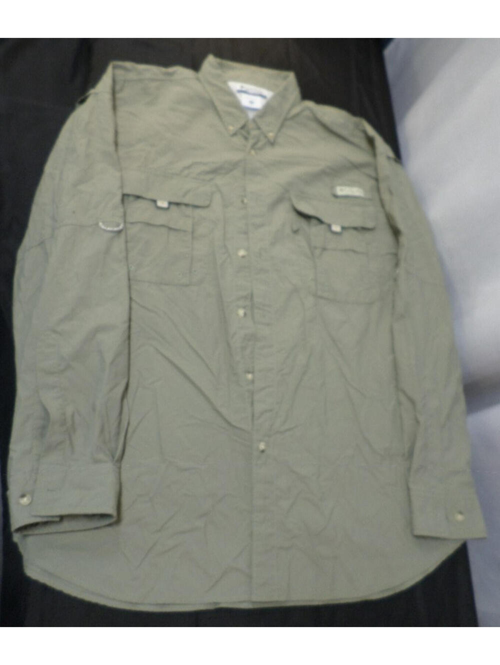 EUC DESIGNER COLUMBIA SPORTSWEAR COMPANY PFG FISHING GREEN SHIRT SIZE X-LARGE